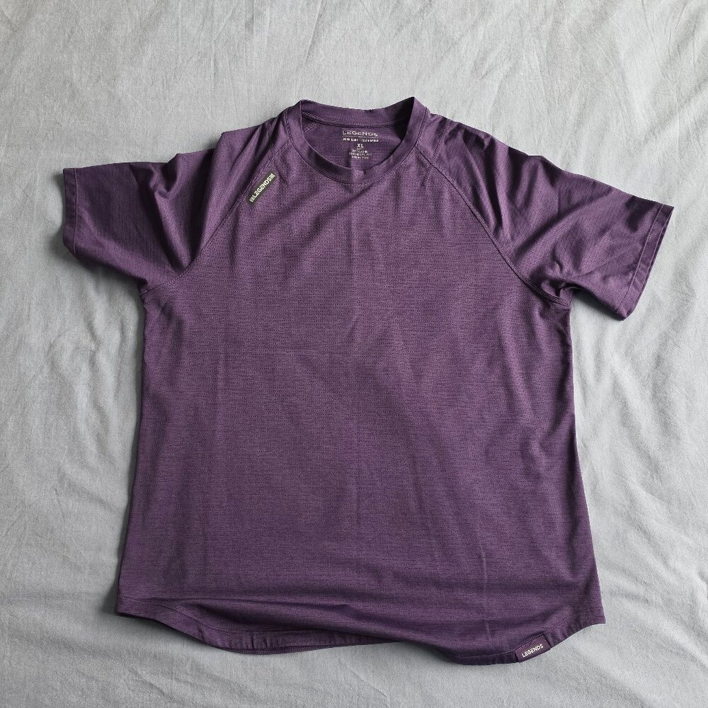 Legends Men’s Short Sleeve Athletic Tee - Purple